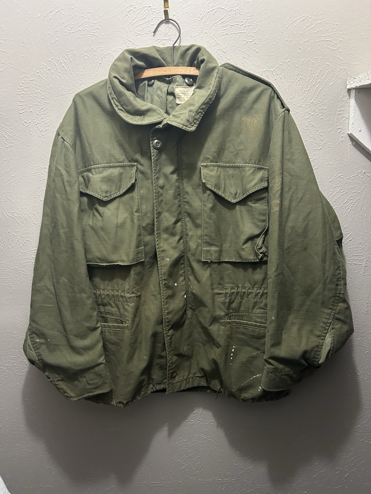 True Vintage 1960s M65 OG107 Hooded Field Jacket US Army