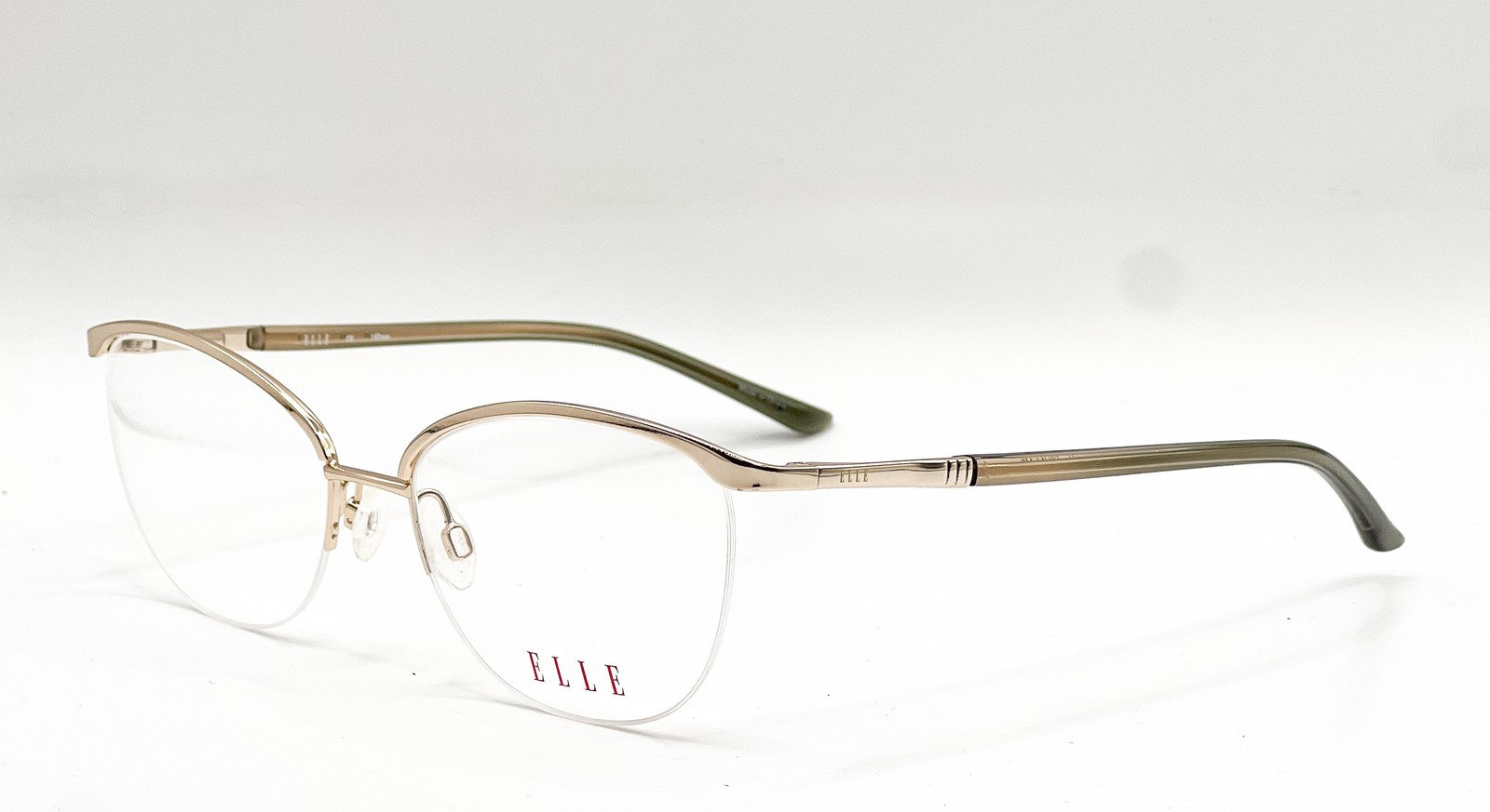 NEW ELLE EL13502 COLOR-GP GOLD AUTHENTIC EYEGLASSES 53-17