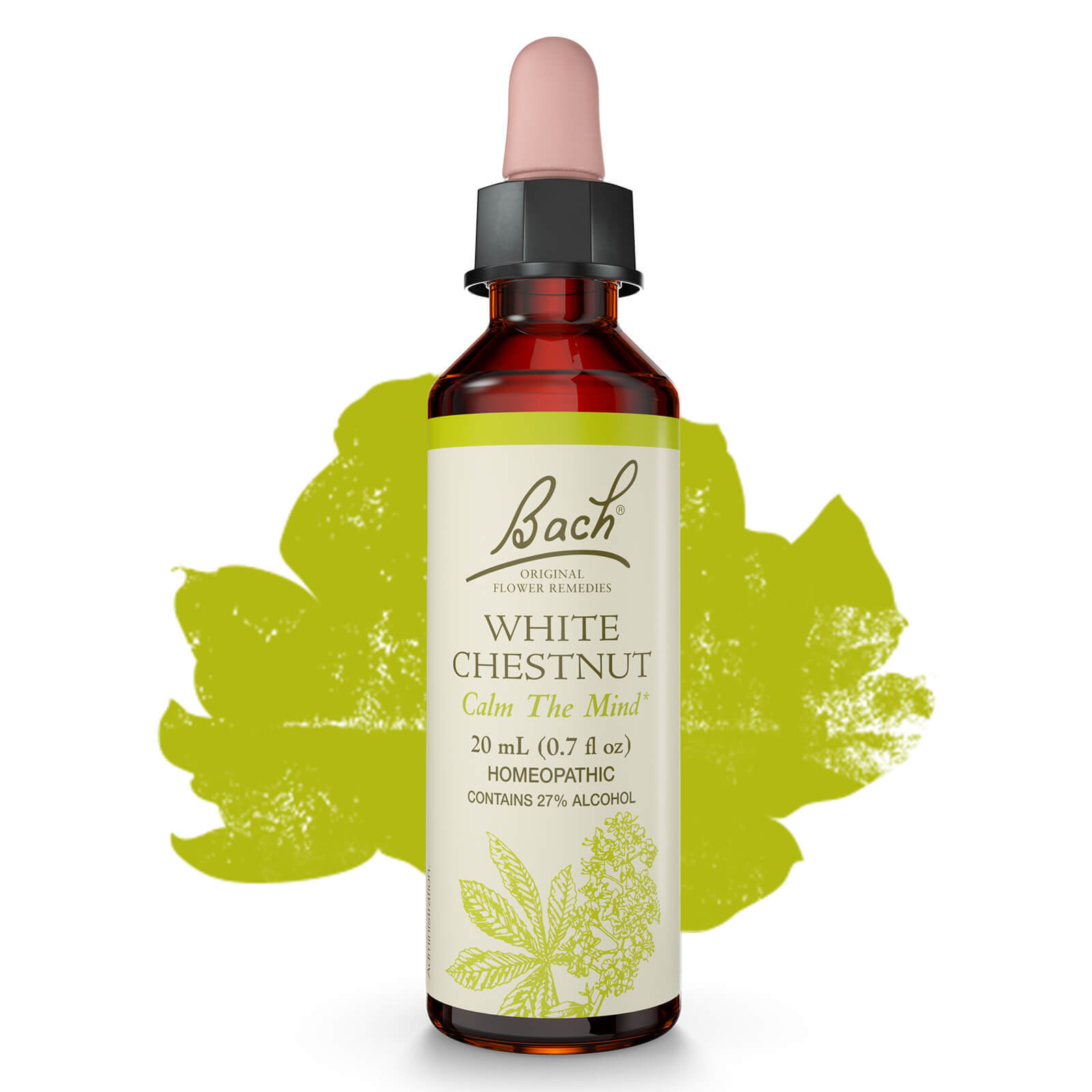 Bach Original Flower Remedies White Chestnut Calm The Mind 0.7 fl oz 20mL