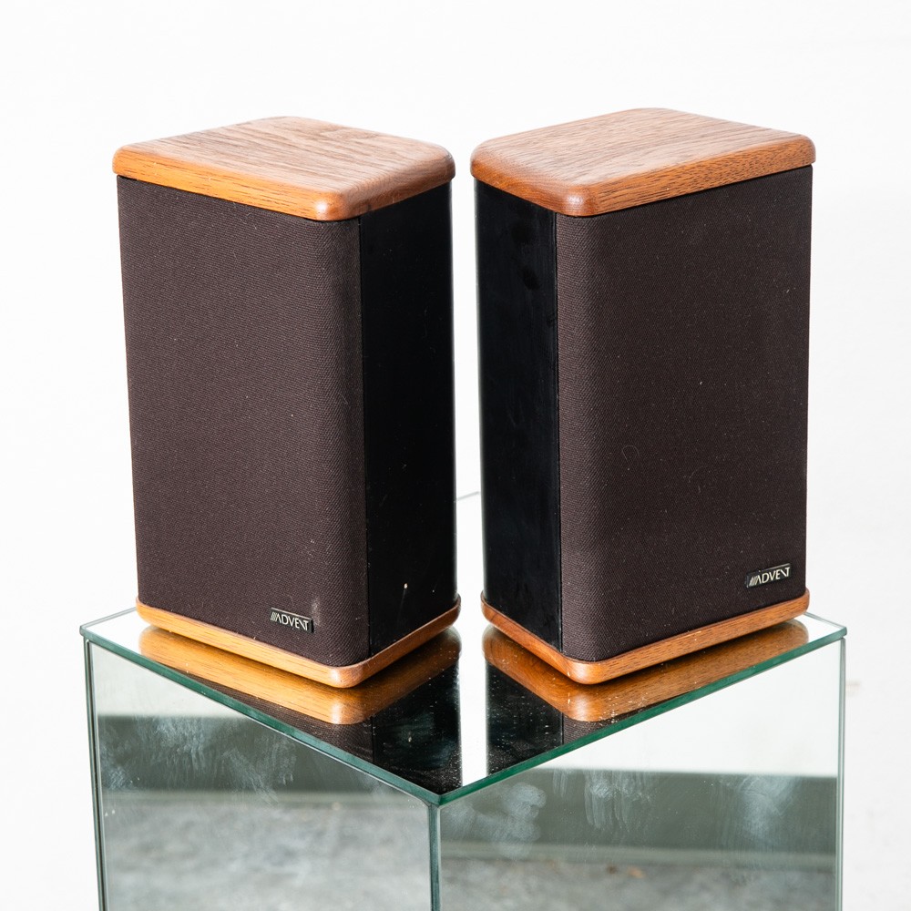 Mid Century Modern Speakers Advent Mini Walnut Wood Audiophile Vintage Mcm