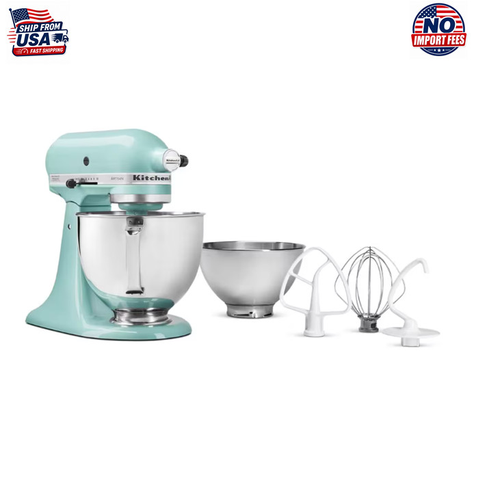 KitchenAid Artisan Series 5qt Tilt-Back Head Stand Mixer, 10-Speed, Aqua Sky