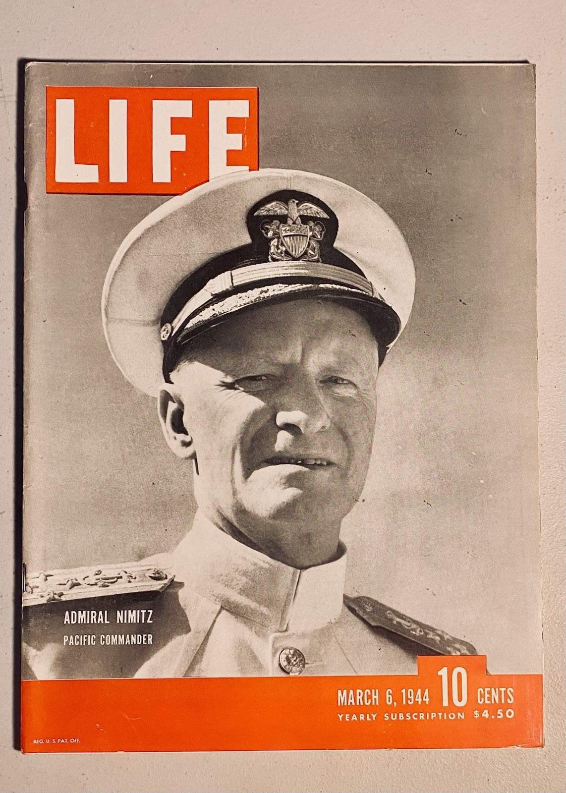 LIFE Magazine March 6, 1944 WWII Admiral Nimitz Oklahoma Hula Charles A. Beard LIFE Magazine March 6, 1944 WWII Admiral Nimitz Oklahoma Hula Charles A. Beard