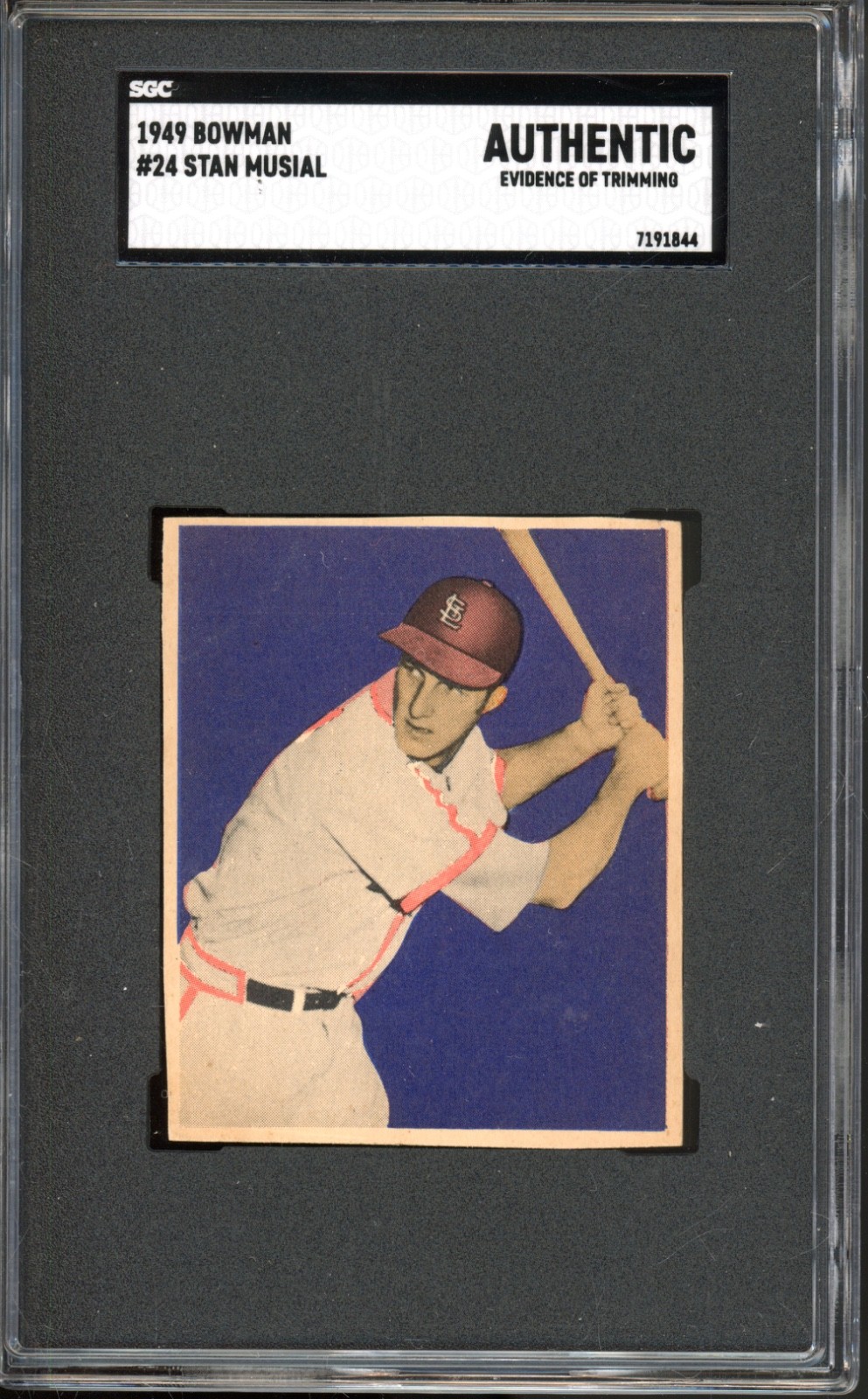 1949 Bowman #24 Stan Musial SGC Authentic Vintage HOF Baseball Card (1844)