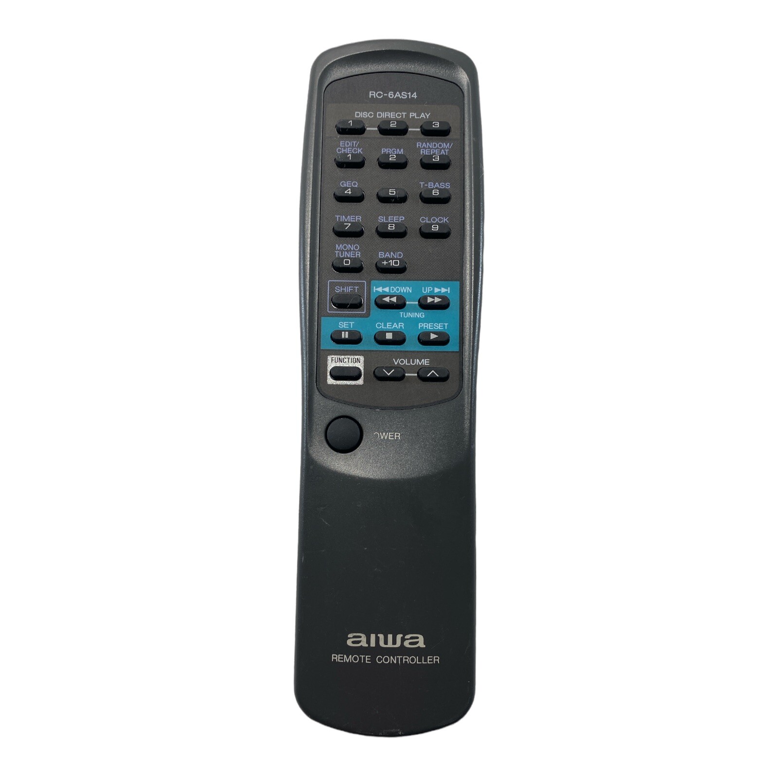 Genuine AIWA RC-6AS14 Stereo Remote Control CX-NA10 CX-NA22 NSX-A10 Tested