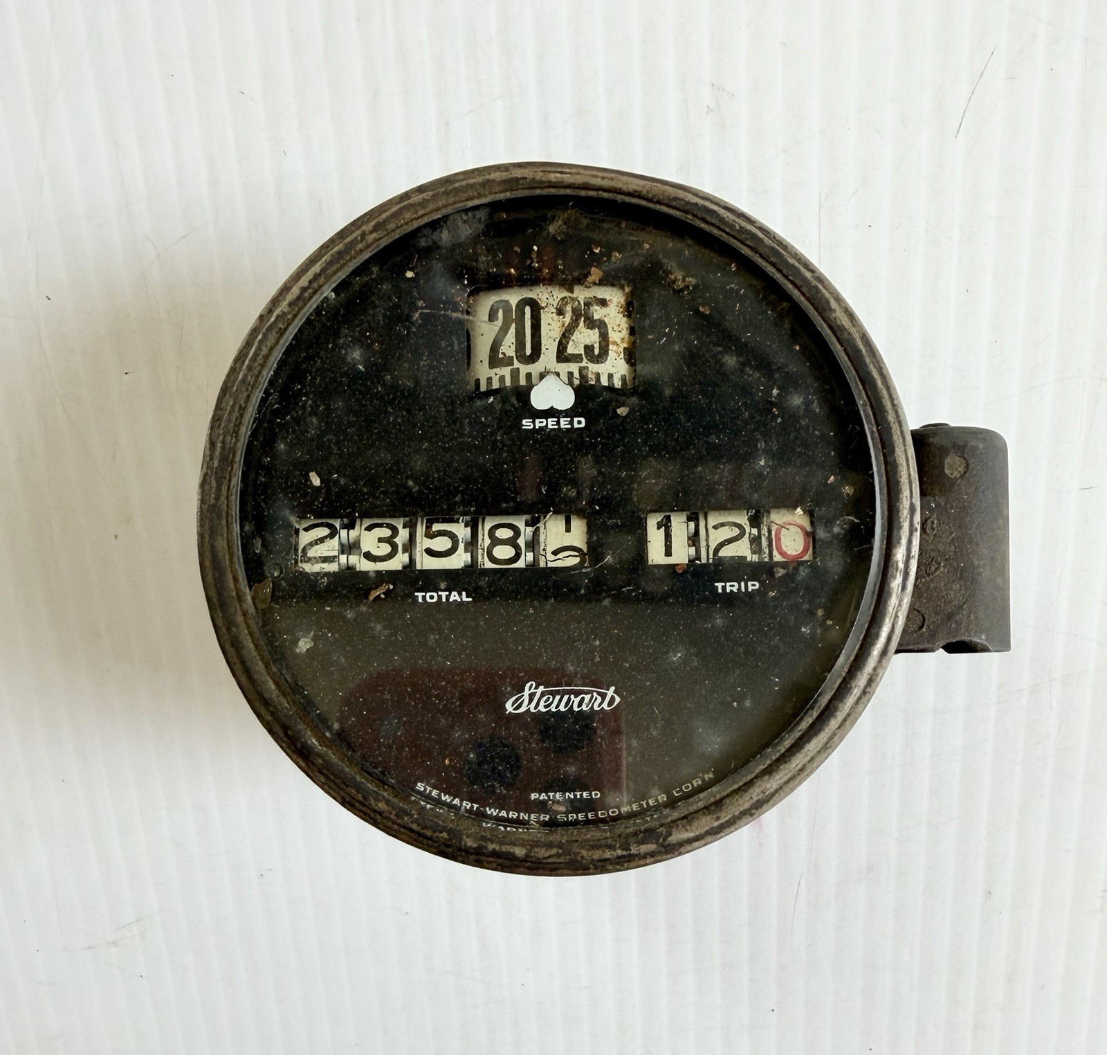 Antique Vintage Stewart Warner Speedometer Odometer Model T Era Car Dash Part