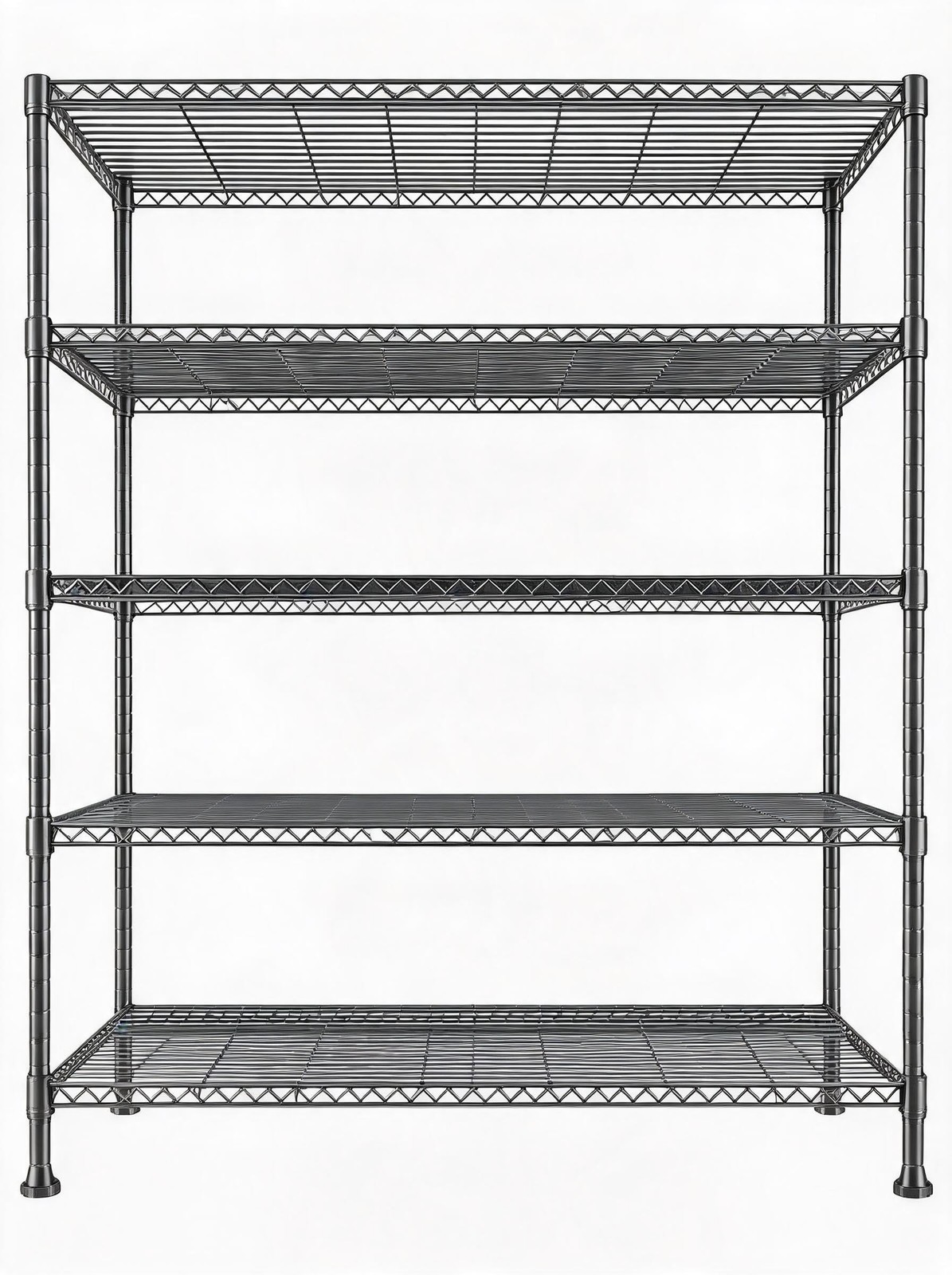 5-Tier Heavy Duty Storage Rack 1000Lbs Adjustable for Garage Kitchen Warehouse