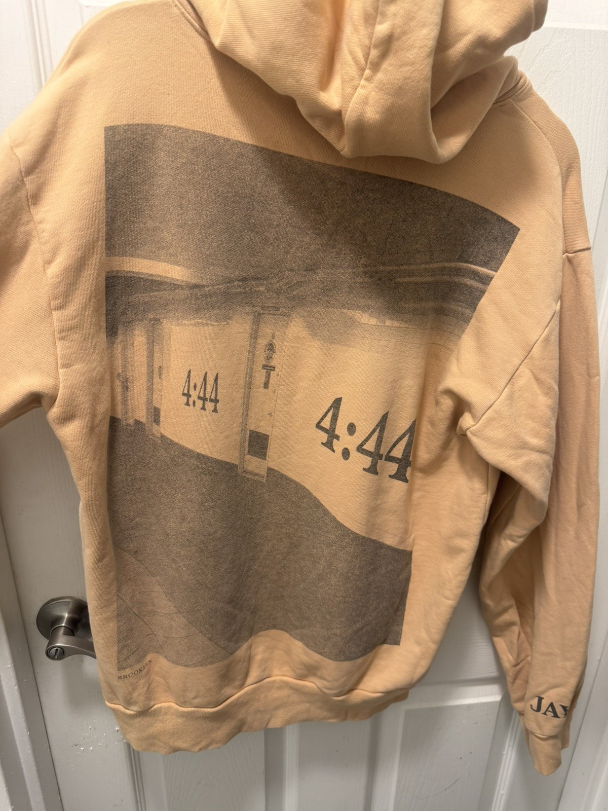 Jay Z 4:44 Album  Tour Peach Hoodie Official Merch Small