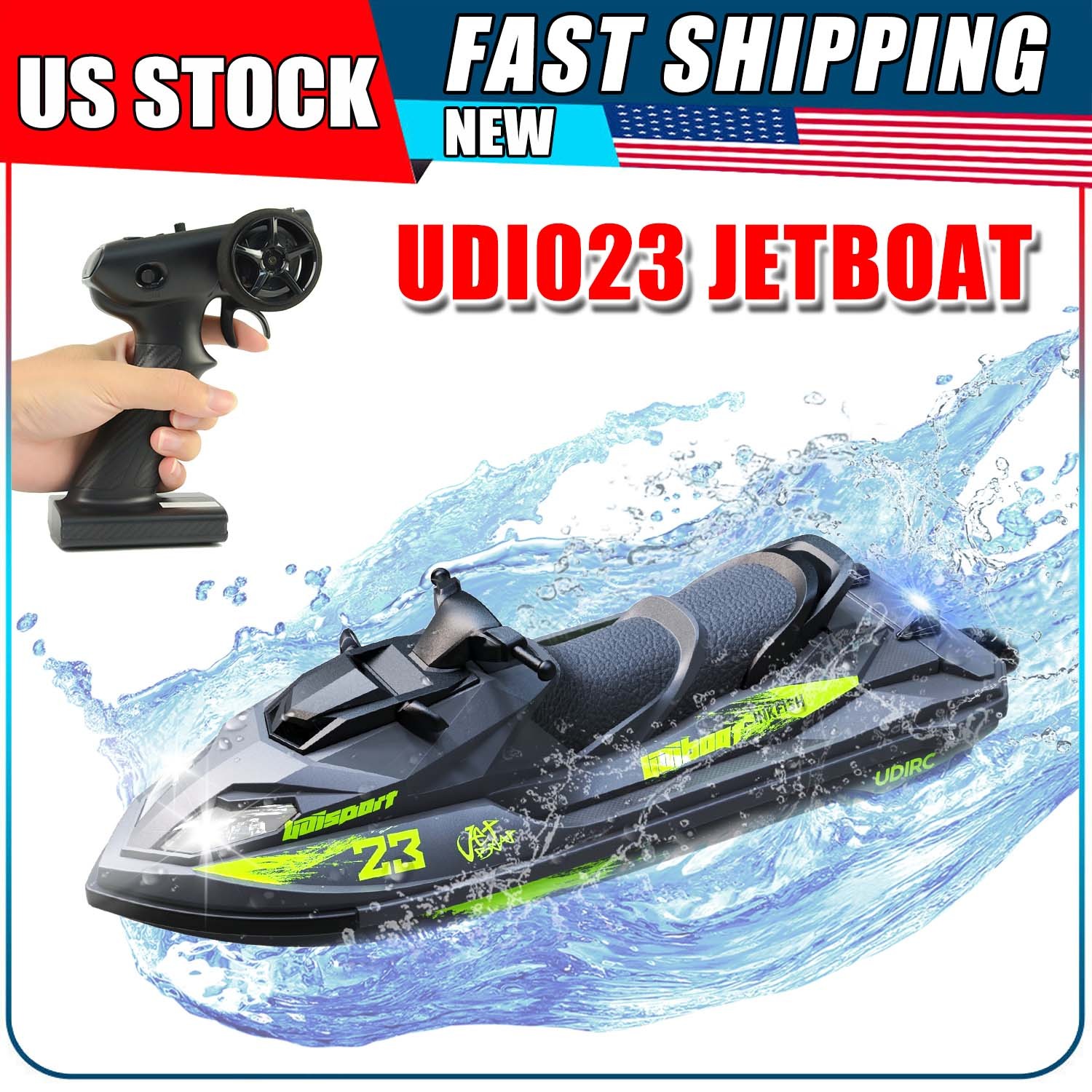 UDI RC UDI023 Inkfish Electric RTR Brushed Jet Ski w/2.4GHz Radio, Battery & Ch UDI RC UDI023 Inkfish Electric RTR Brushed Jet Ski w/2.4GHz Radio, Battery & Ch