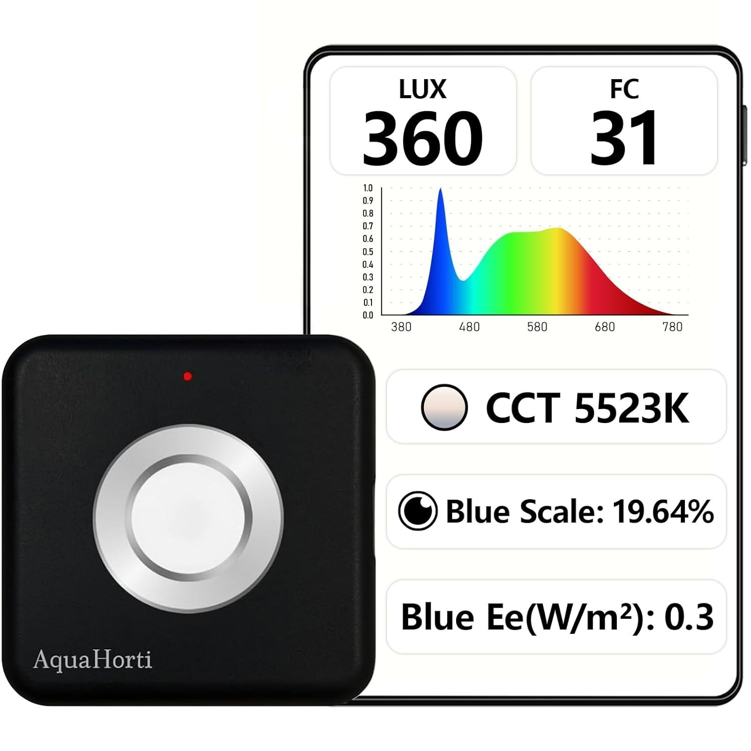 AH-300 Light Meter,Test LED Spectrum,CCT,LUX,Foot Candle,Blue Light Meter, AH-300 Light Meter,Test LED Spectrum,CCT,LUX,Foot Candle,Blue Light Meter,