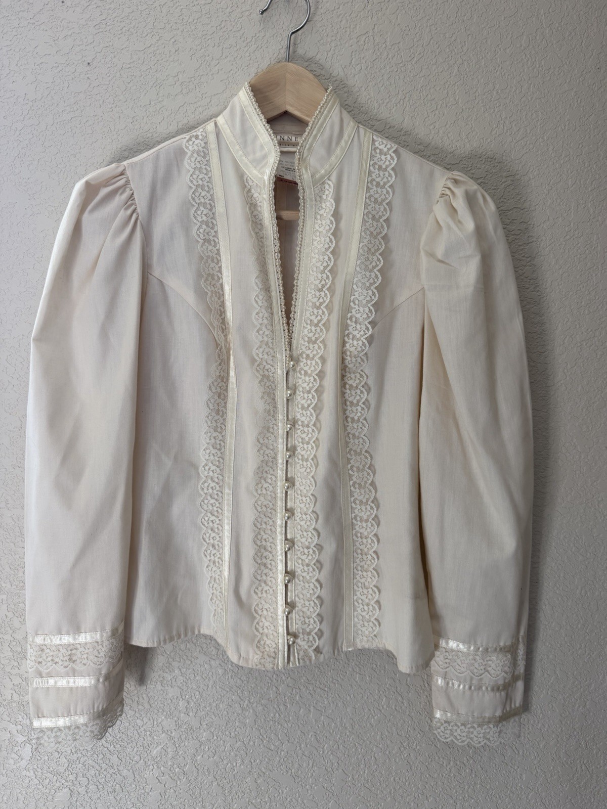 Gunne Sax Vintage Blouse Victorian White Edwardian Style Gunne Sax Vintage Blouse Victorian White Edwardian Style