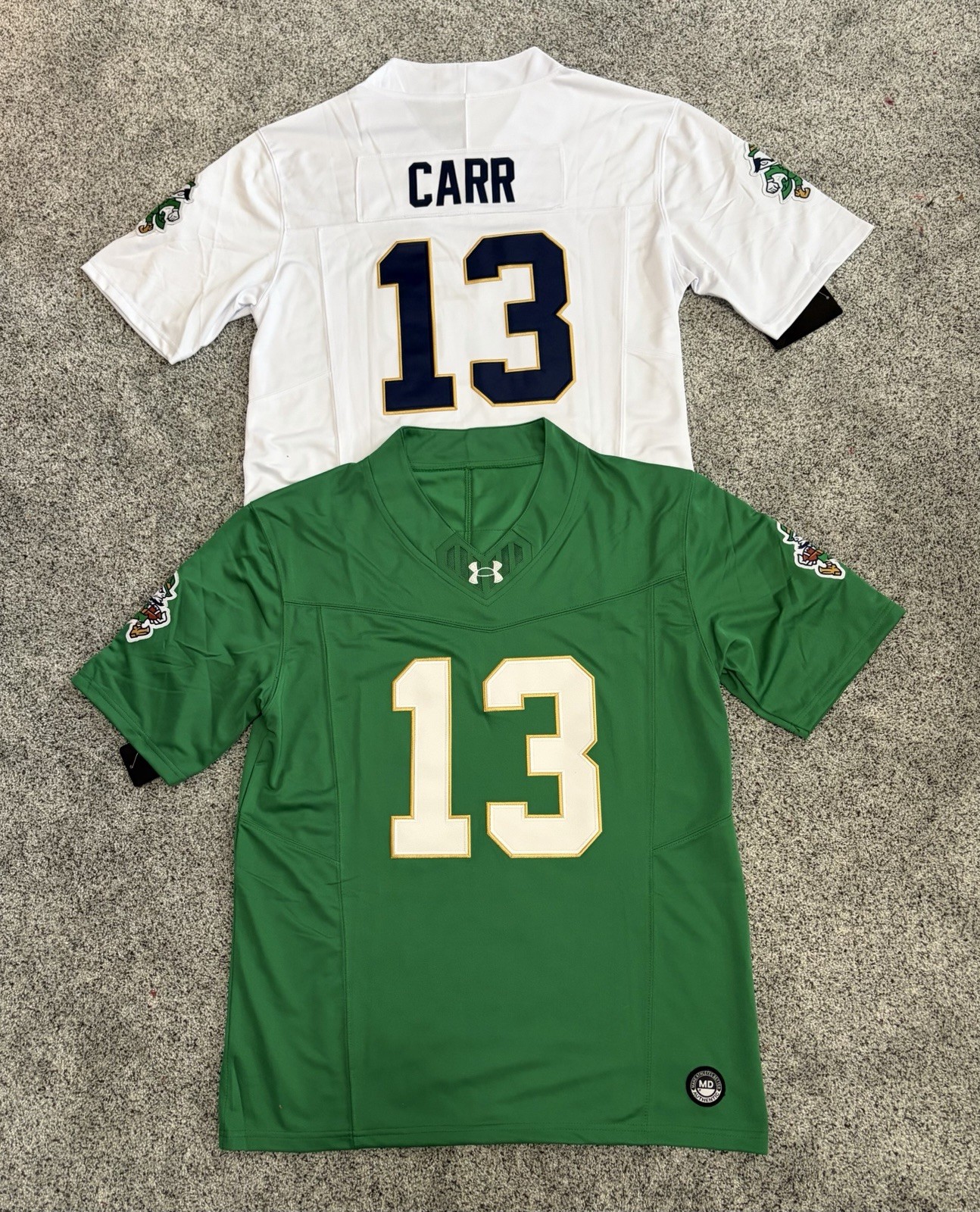 NEW CJ Carr Notre Dame Fighting Irish Jersey SHIPS SAME DAY