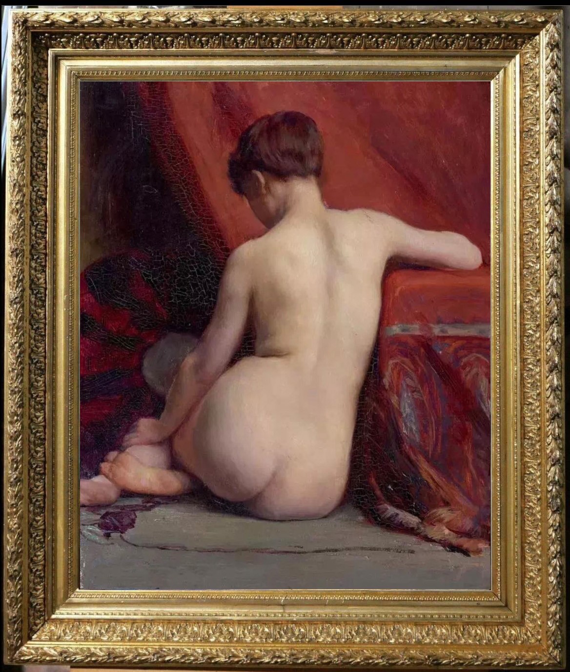 Hand Painted Classical Oil Painting Female Women Nude Canvas Art Antique Style Hand Painted Classical Oil Painting Female Women Nude Canvas Art Antique Style