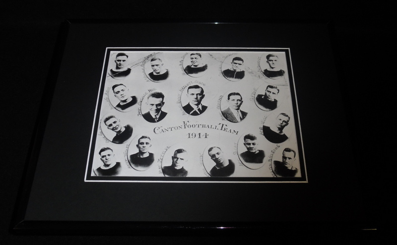 1914 Canton Ohio Football Team Framed 11x14 Photo Display 