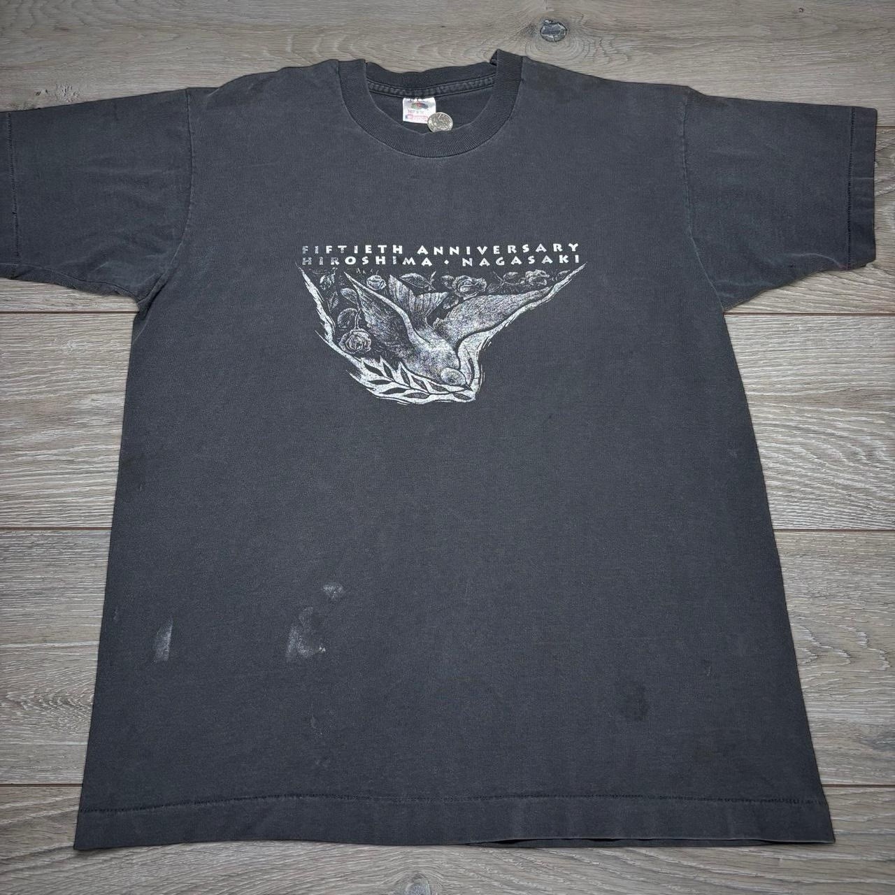 Vintage 1995 50th Anniversary Hiroshima Santa Cruz, California Shirt Vintage 1995 50th Anniversary Hiroshima Santa Cruz, California Shirt