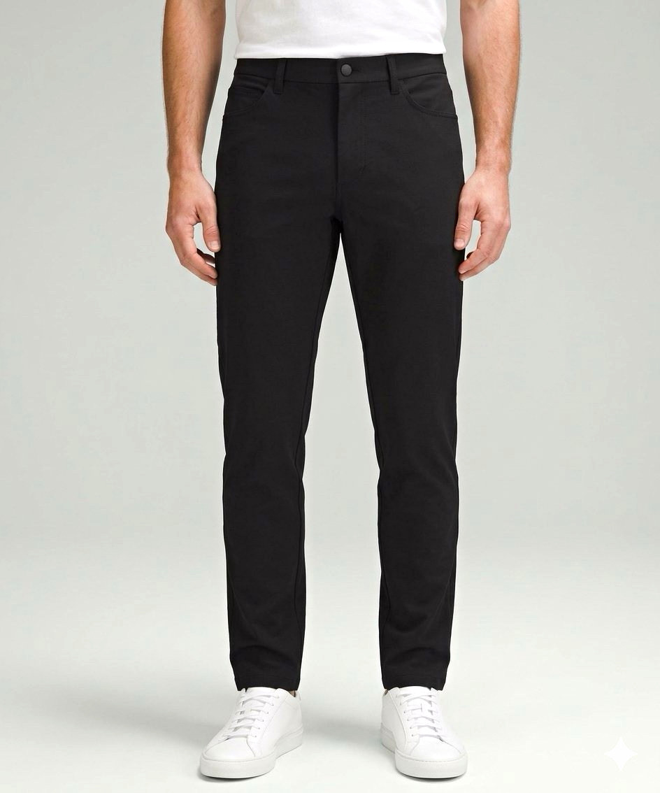 Luluemon Men’s Black ABC Slim-Fit 5 Pocket Pant  Waist 36