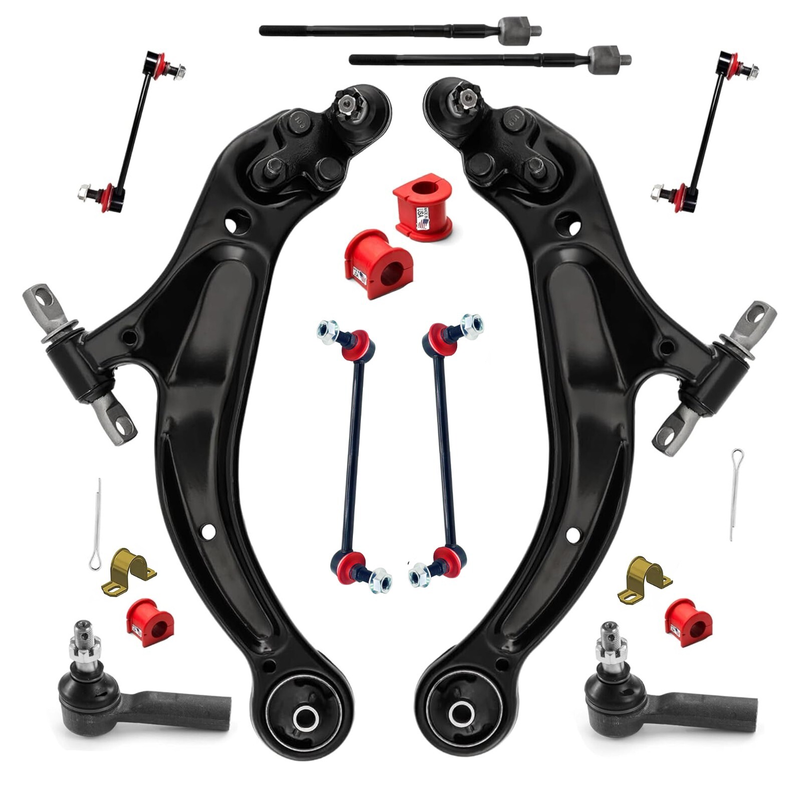 16PC Complete Front Suspension Lower Control Arm Kit for Toyota Avalon Solara