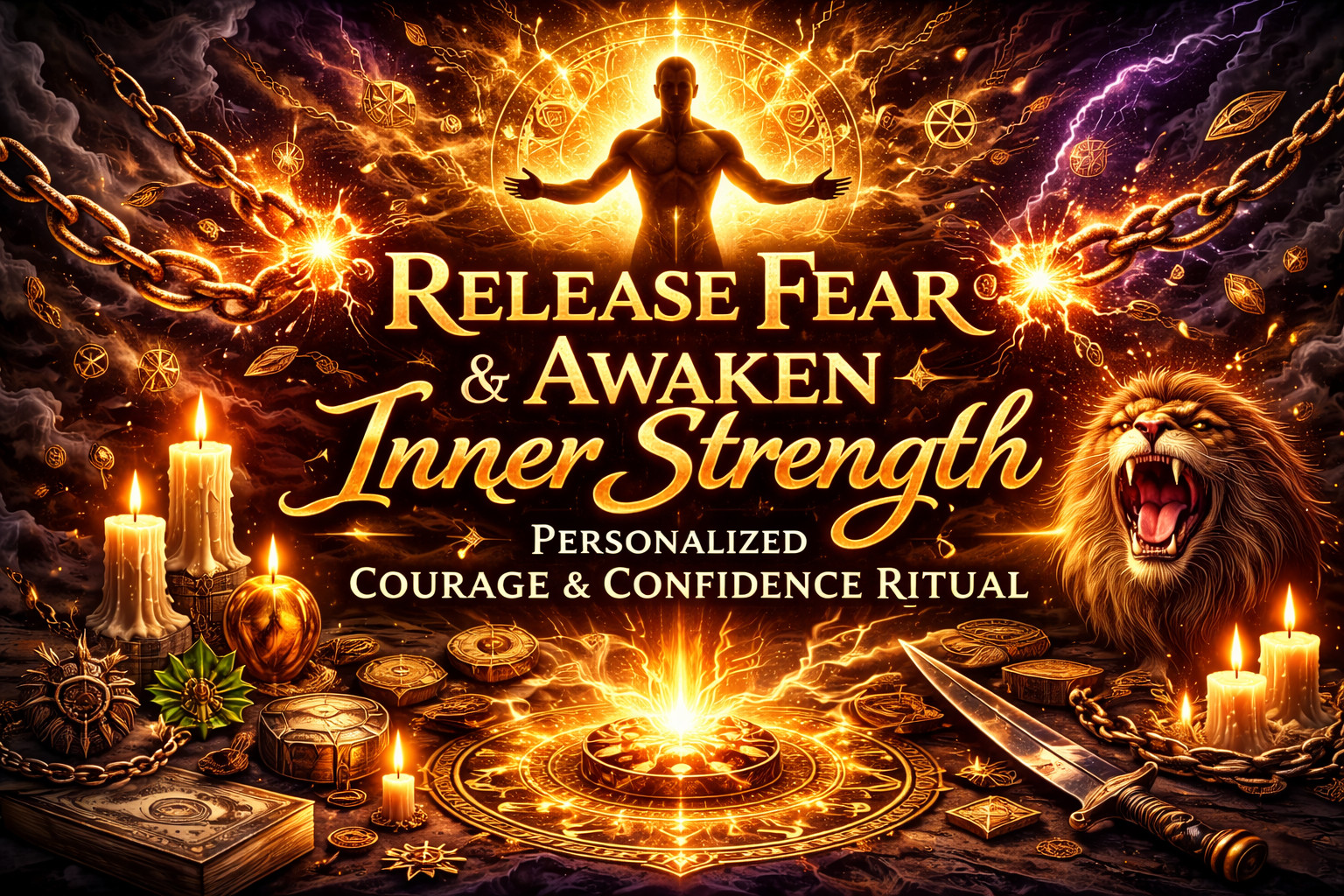 Release Fear & Awaken Inner Strength – Personalized Courage & Confidence Ritual