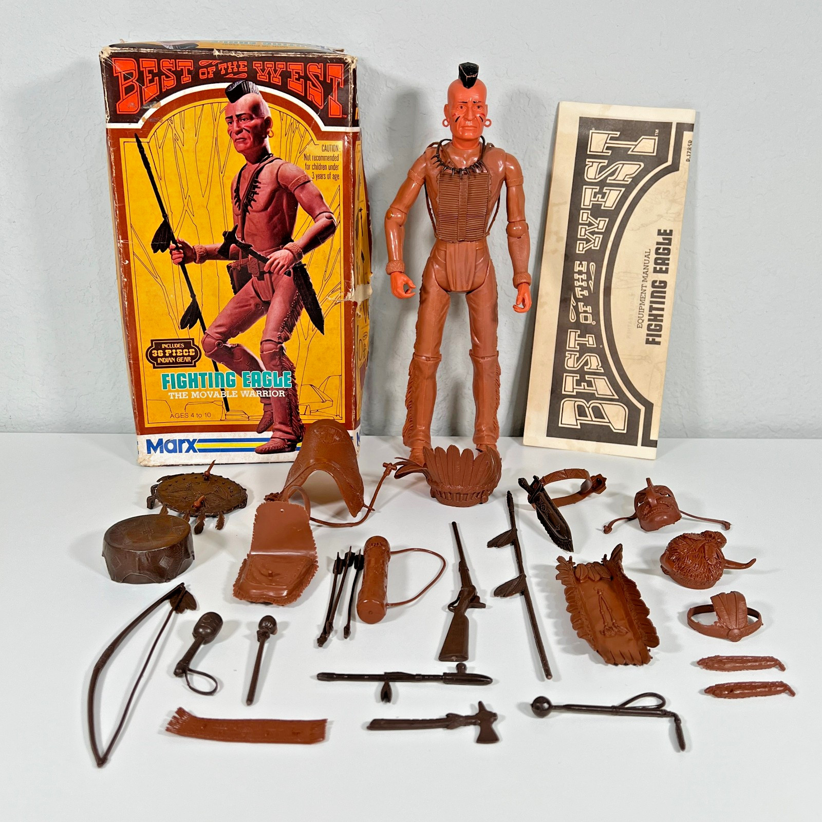 Vintage 1970s Marx Best of West Fighting Eagle - Near Complete, Missing 2 Arrows Vintage 1970s Marx Best of West Fighting Eagle - Near Complete, Missing 2 Arrows