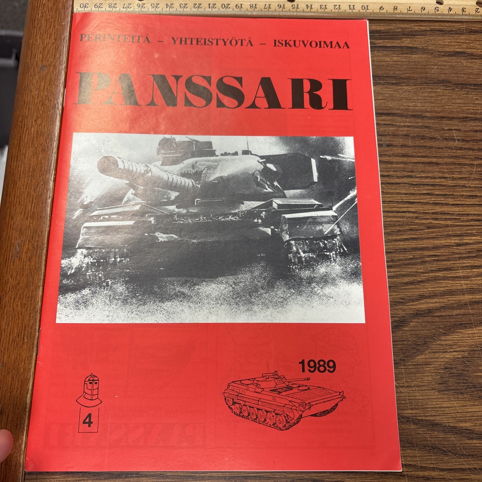 VTG 1989 4 Panssari Finnish War Tank Magazine: SISU-Auto Military Vehicle