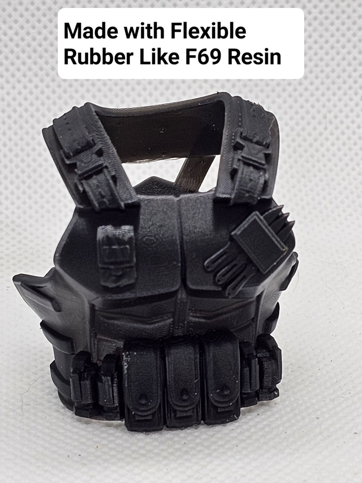 3d Printed MODERN COMMANDO VEST 1:12 SCALE 6\ 3d Printed MODERN COMMANDO VEST 1:12 SCALE 6\