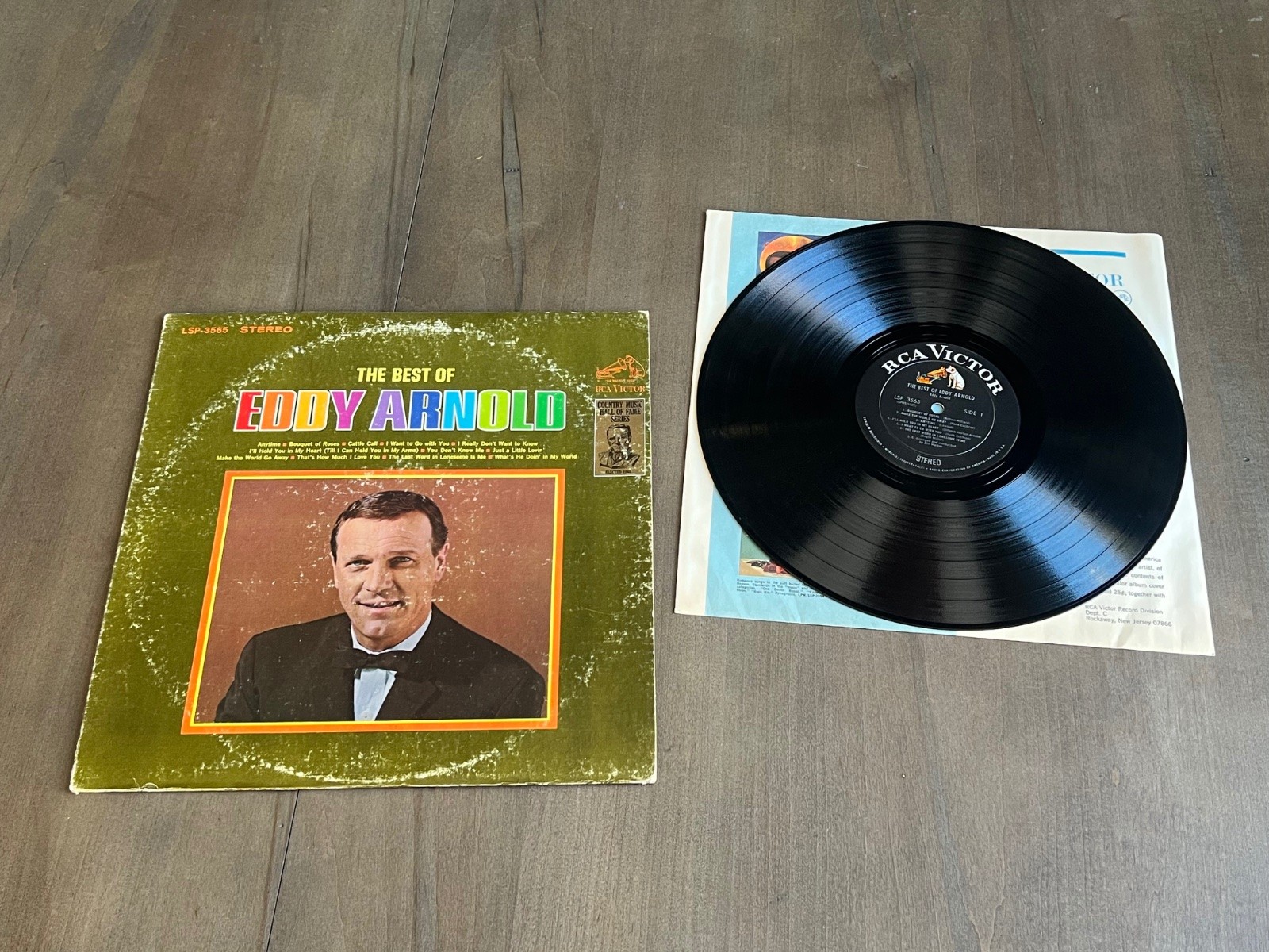 Eddy Arnold The Best Of Eddy Arnold Vinyl LP 1967 Stereo RCA Victor LSP 3565 VG+