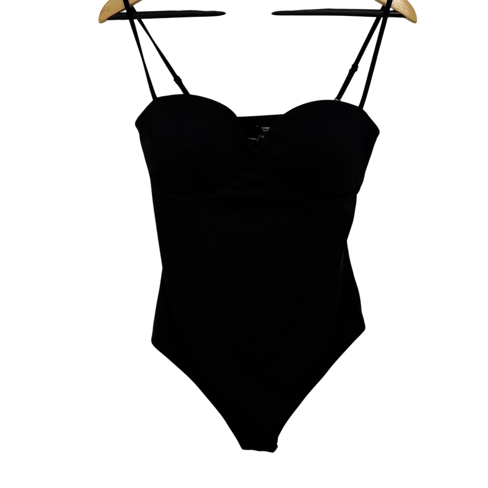 Express Body Contour Black Padded Sweetheart Bodysuit M Going Out Slimming