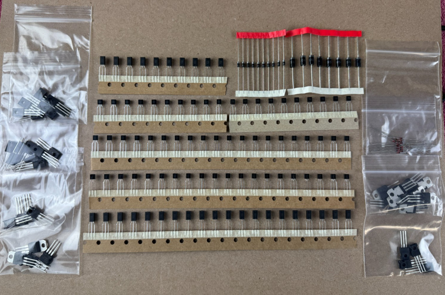 170-pc Vintage Stereo Repair Transistor Kit 15 different parts OnSemi Toshiba