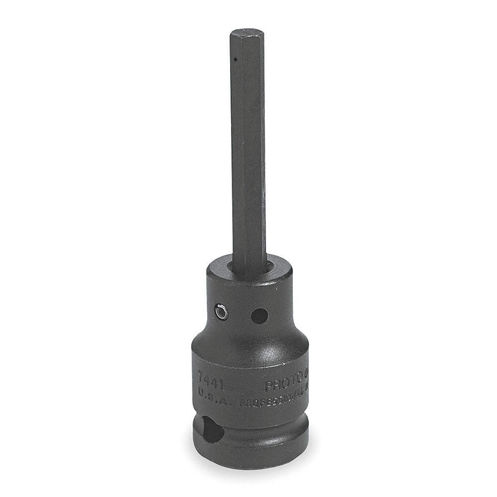 PROTO J7441-17M Impkt Skt Bt St,Steel,Blk Oxd,17 mm 1FK63