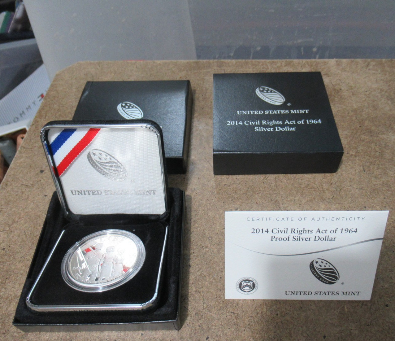 2014 P Civil Rights Act of 1964 Proof Silver Dollar Coin US Mint Packaging w COA 2014 P Civil Rights Act of 1964 Proof Silver Dollar Coin US Mint Packaging w COA