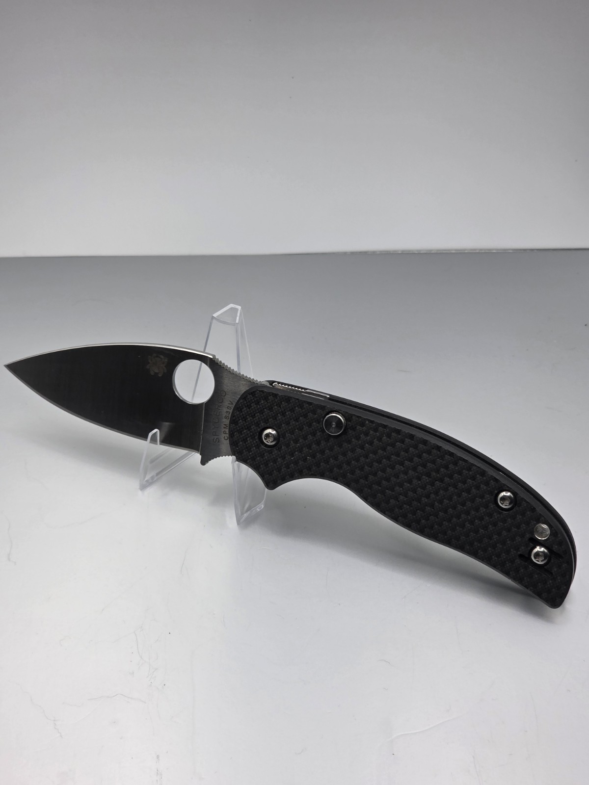 Spyderco Sage 6 Cpm S30V Stainless Steel Pocketknife Button-Lock Spyderco Sage 6 Cpm S30V Stainless Steel Pocketknife Button-Lock