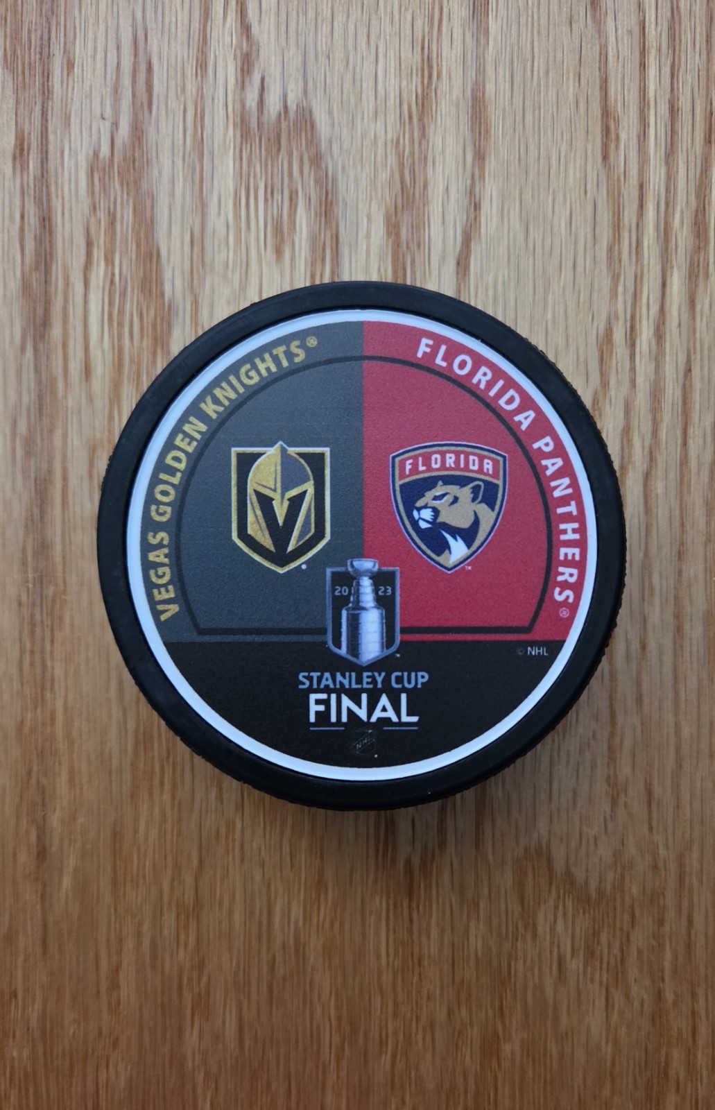 Vegas Golden Knights/Florida Panthers 2023 Stanely Cup Final puck Vegas Golden Knights/Florida Panthers 2023 Stanely Cup Final puck