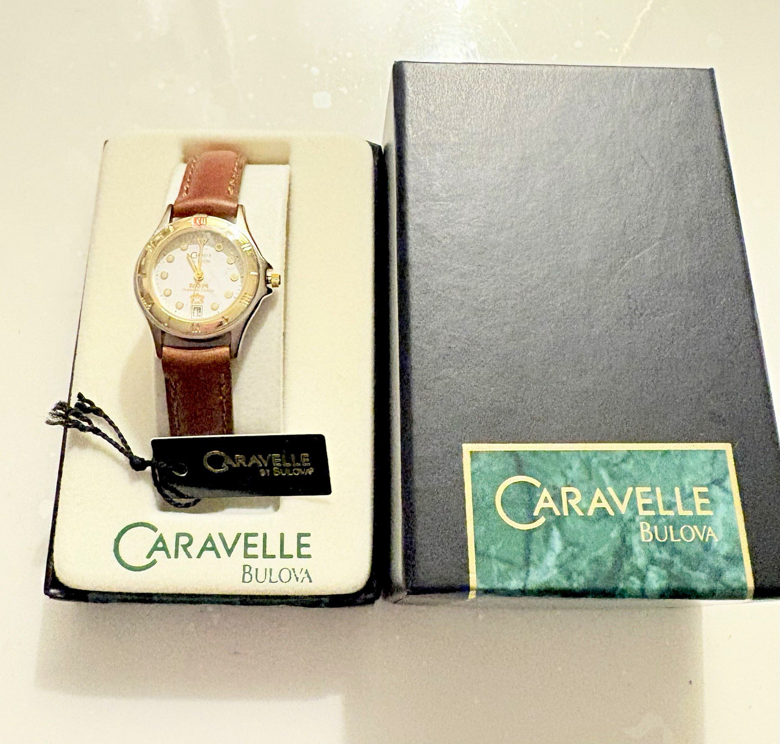 Vintage Caravelle by Bulova Watch (1996) Model 46G21 Full Set with Original Box