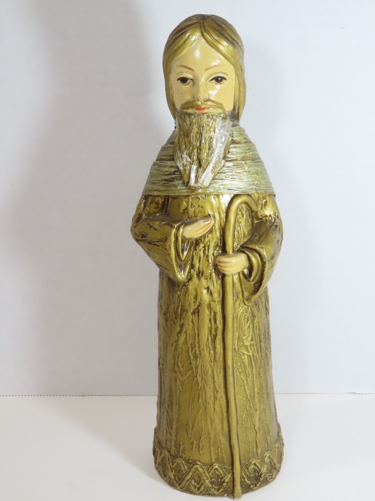 Vintage Schmid Bros Joseph Gold Paper Mache Composite Christmas Japan 10\