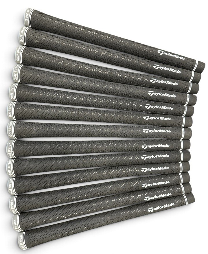 TAYLORMADE Z-Grip Standard Size 60 Round Golf Pride Silver Grey Grips Set of 13