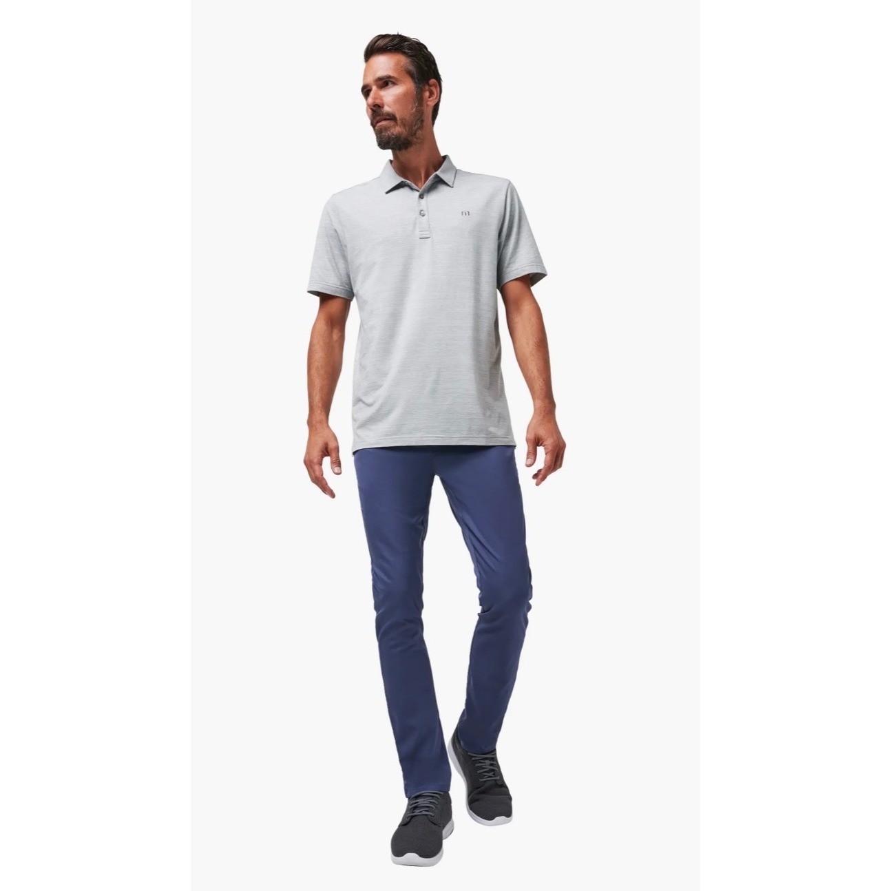 TravisMathew Mens Open To Close Blue Golf Performance Stretch Pants 5-Pocket 32