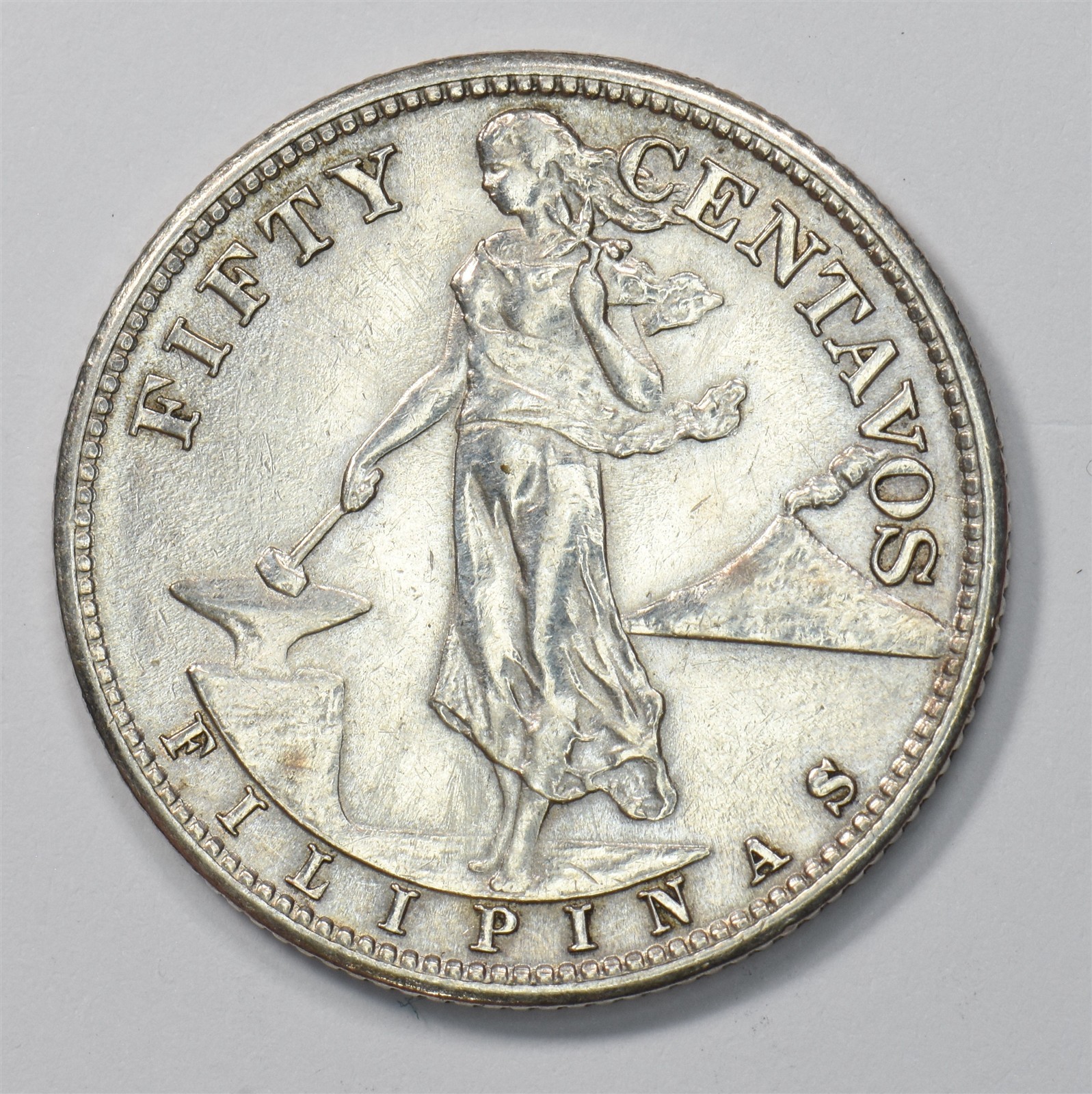 Philippines 1944-S Commonwealth 50 Centavos Silver P151284 Philippines 1944-S Commonwealth 50 Centavos Silver P151284