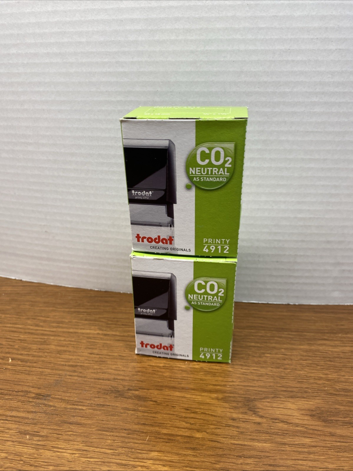 Trodat Printy 4912 Inking Rubber Stamp- Standard Lot Of 2