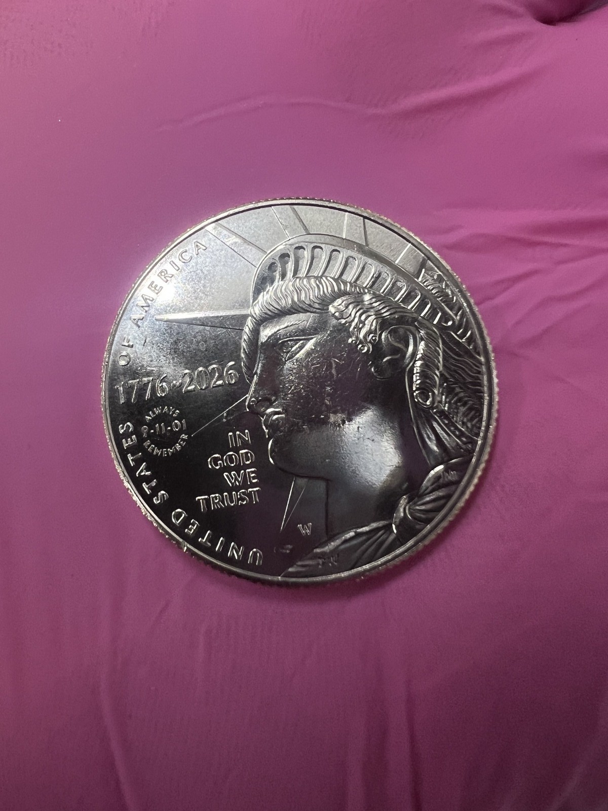 2026-W Enduring Liberty Half Dollar 9-11-01 Always Remember Privy