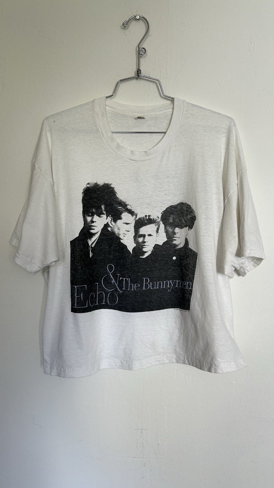 Vintage 1987 Echo & The Bunnymen North American Tour T Shirt XXXL 25x21.5 Boxy 