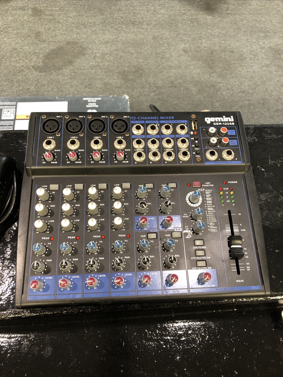 Gemini GEM-012USB 12 Channel Bluetooth Audio Mixer Pack Gemini GEM-012USB 12 Channel Bluetooth Audio Mixer Pack