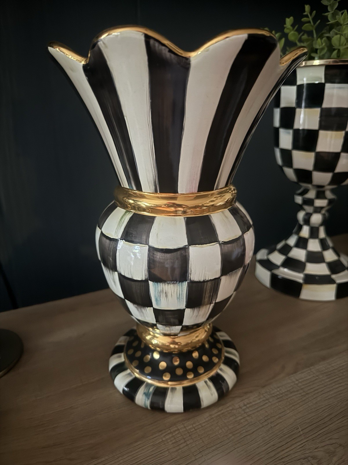 Mackenzie Childs 25th Anniversary Great Vase