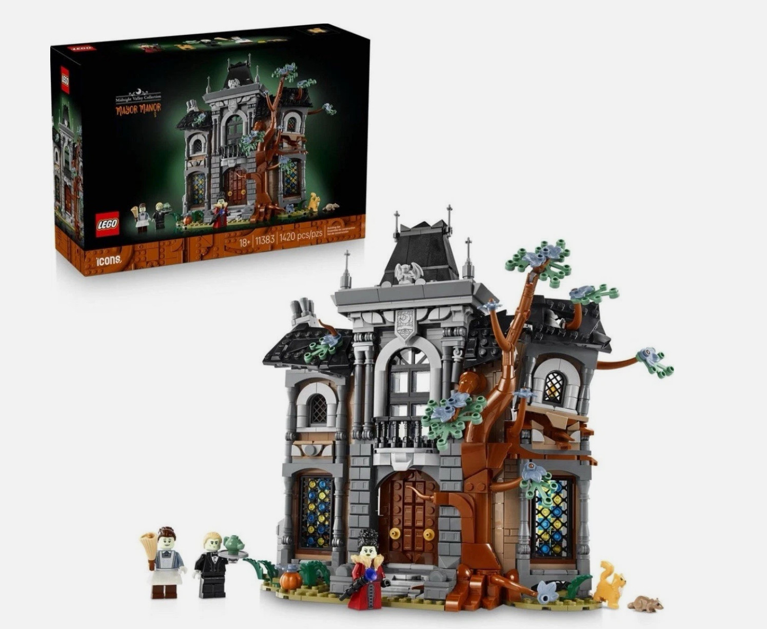 LEGO Icons 11383 Mayor Manor Building Set House Model Kit Collectible Toy Gift