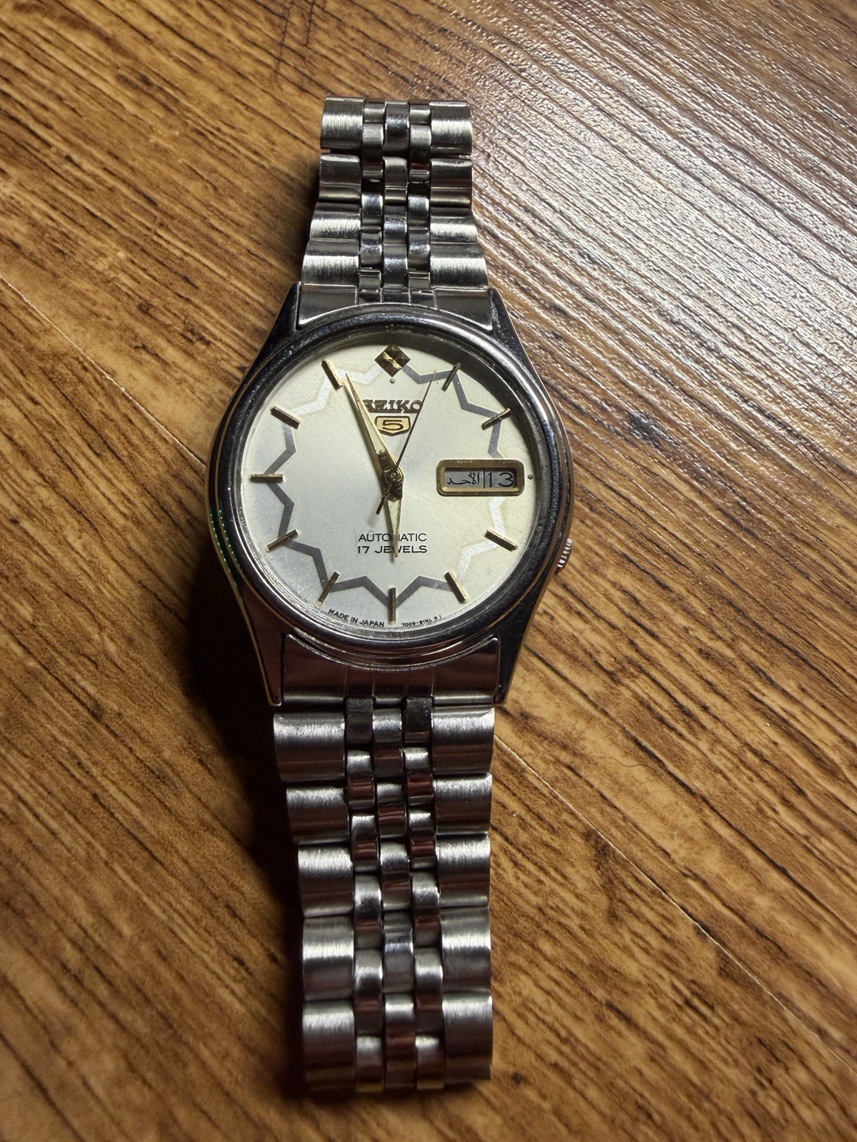 Seiko 7009-3101 Automatic Stainless Steel Watch 36mm Japan Made