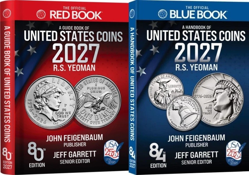 2027 Official Whitman Red/Blue Book Set US Coins  - Hardcover *Ships Now*