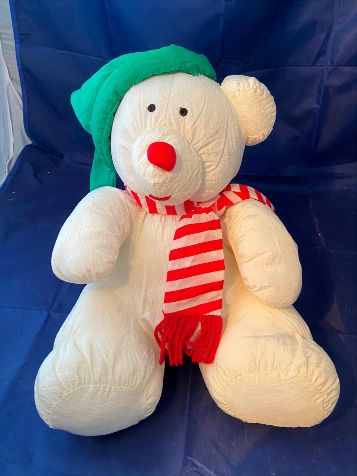 Maison Blanche Vintage White Polar Bear 1978 Plush Stuffed Animal Christmas 12\