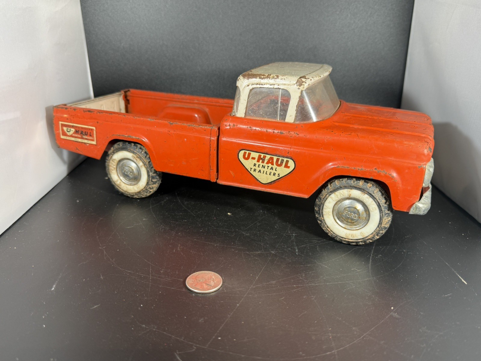 Vintage 60’s Nylint Ford Twin I-Beam U-Haul Pressed Steel 1960’s Pickup Truck Vintage 60’s Nylint Ford Twin I-Beam U-Haul Pressed Steel 1960’s Pickup Truck