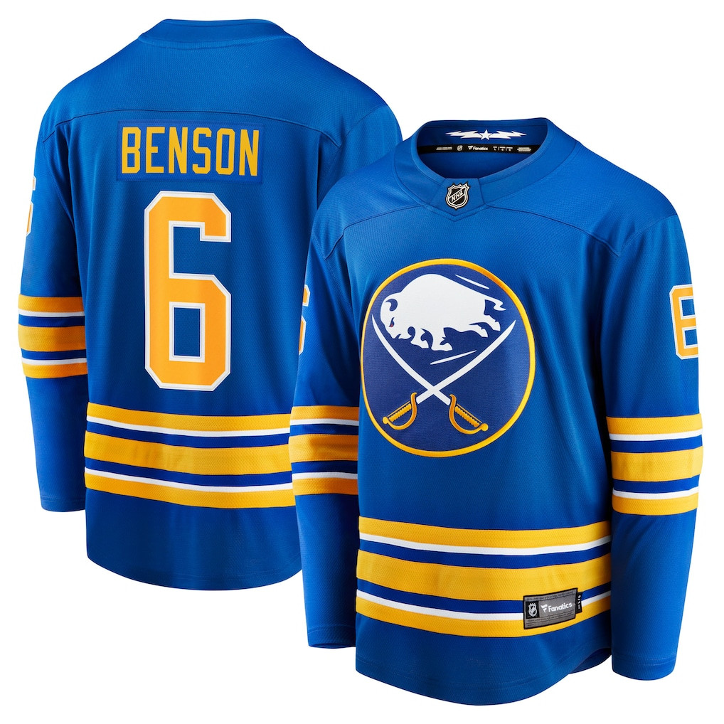 Buffalo Sabres Zach Benson Home Hockey STITCHED JERSEY Fan Shirt Unisex Gift