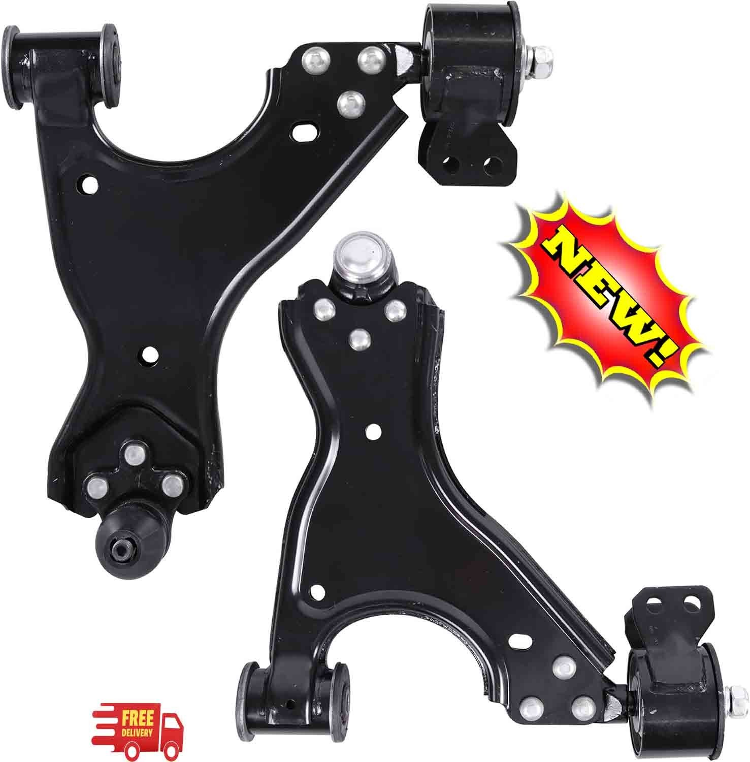 Juego de 2 brazos de control inferiores delanteros con rótula, compatibles con B