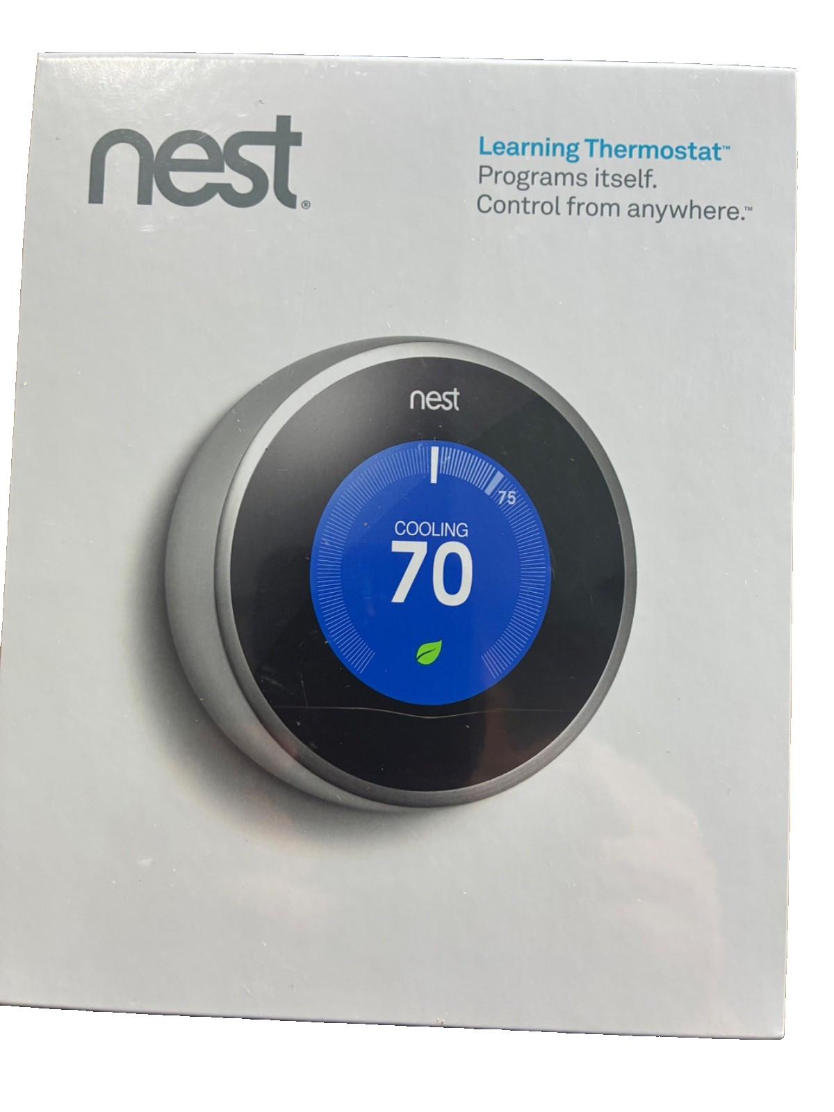 Nest T200577 Learning Thermostat (2nd Generation) Stainless Steel New Sealed Nest T200577 Learning Thermostat (2nd Generation) Stainless Steel New Sealed