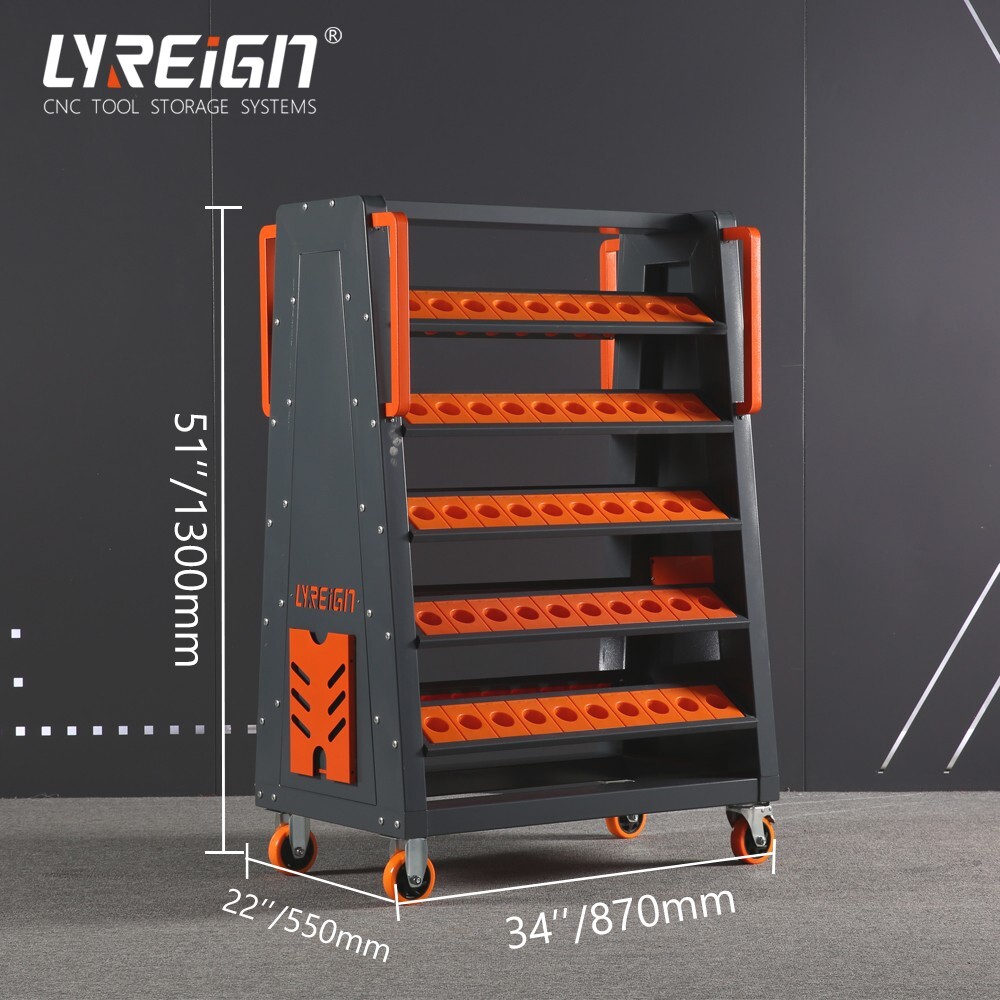CNC Tool Storage Racks Movable can be Install CAT40-100CAP strong load-bearing